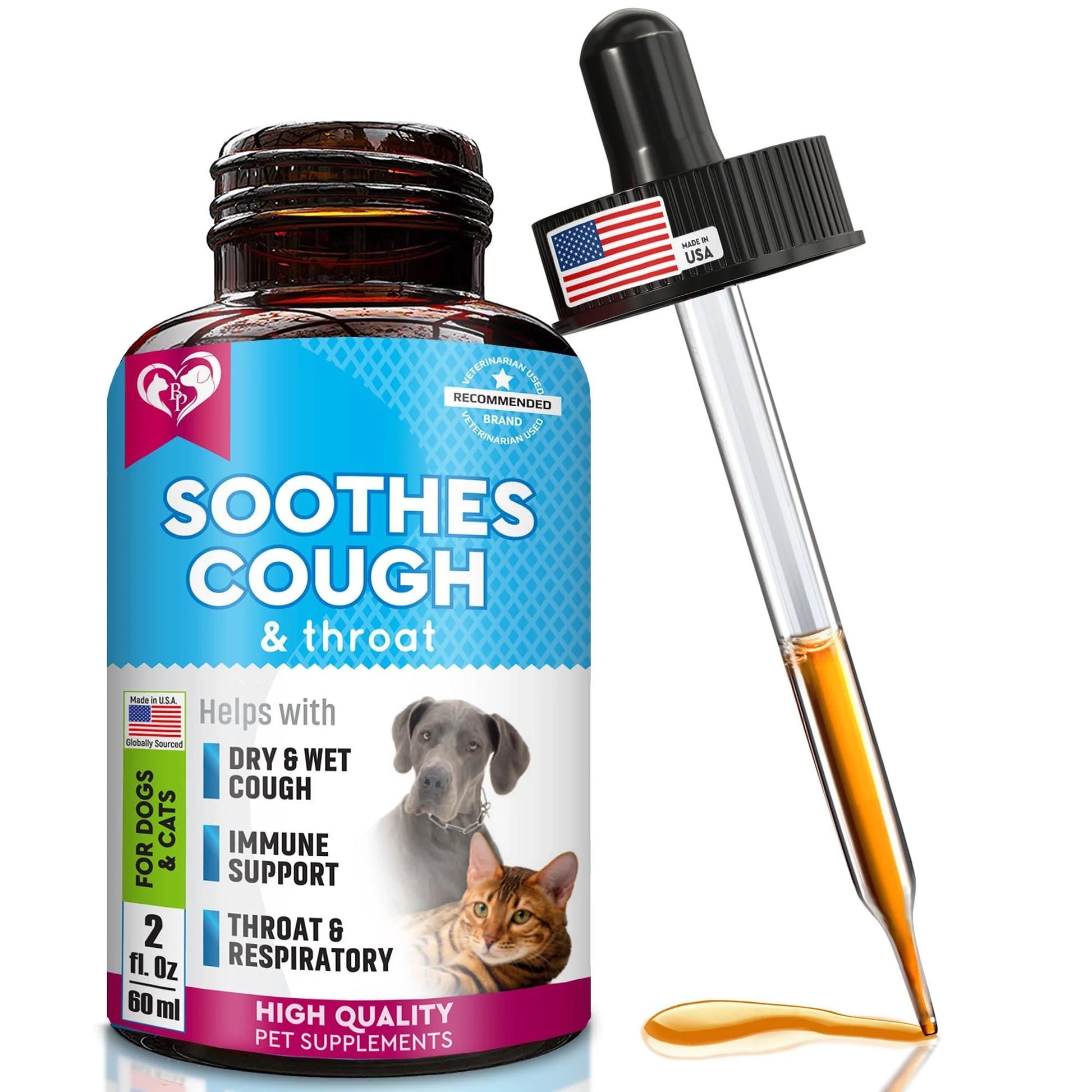 Natural Kennel Cough Treatment - Natural Infection Medicine for Dog Cats Cold Cough Relief