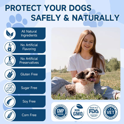 Dog Probiotics, 200 Chews, Gut and Digestive Health, Itchy Skin, Yeast Overgrowth, Diarrhoea & Gas, Overall Health Supplements